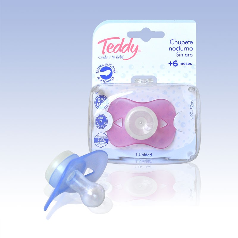 Chupete reciÃ©n nacido con tetina de silicona - Teddy Cuida tu Bebé
